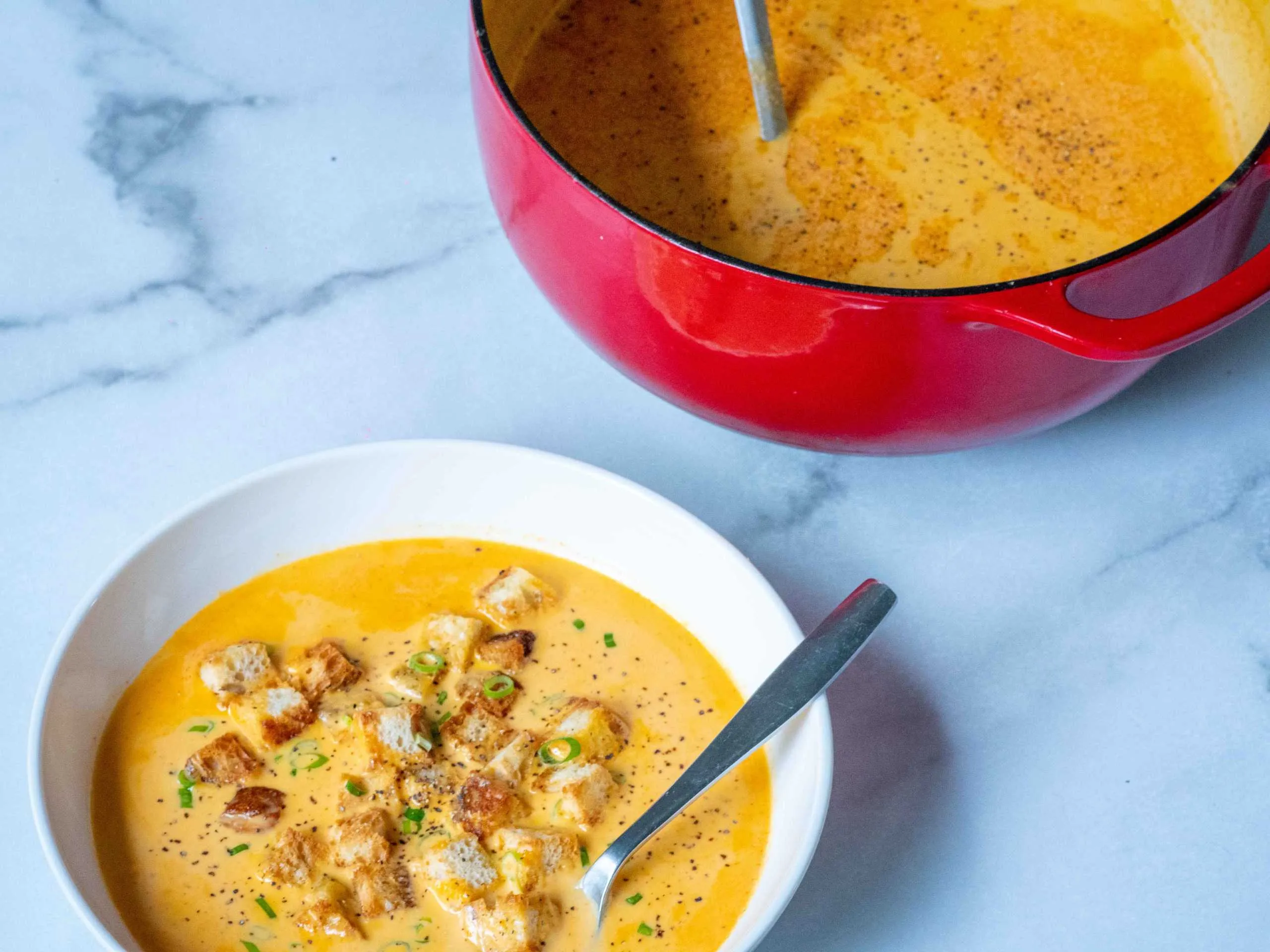 Wisconsin Cheddar Beer Soup