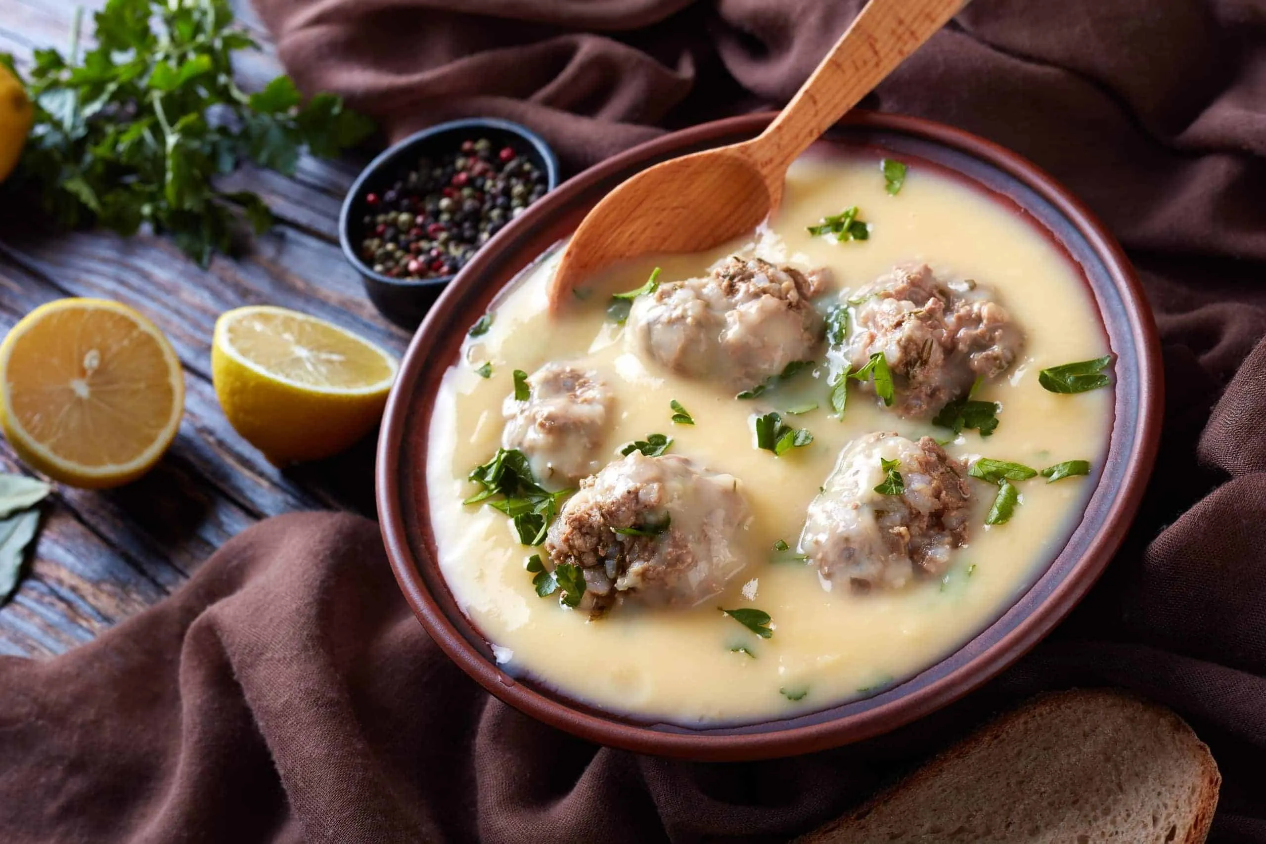 Yovarlakia Avgolemono Meatballs