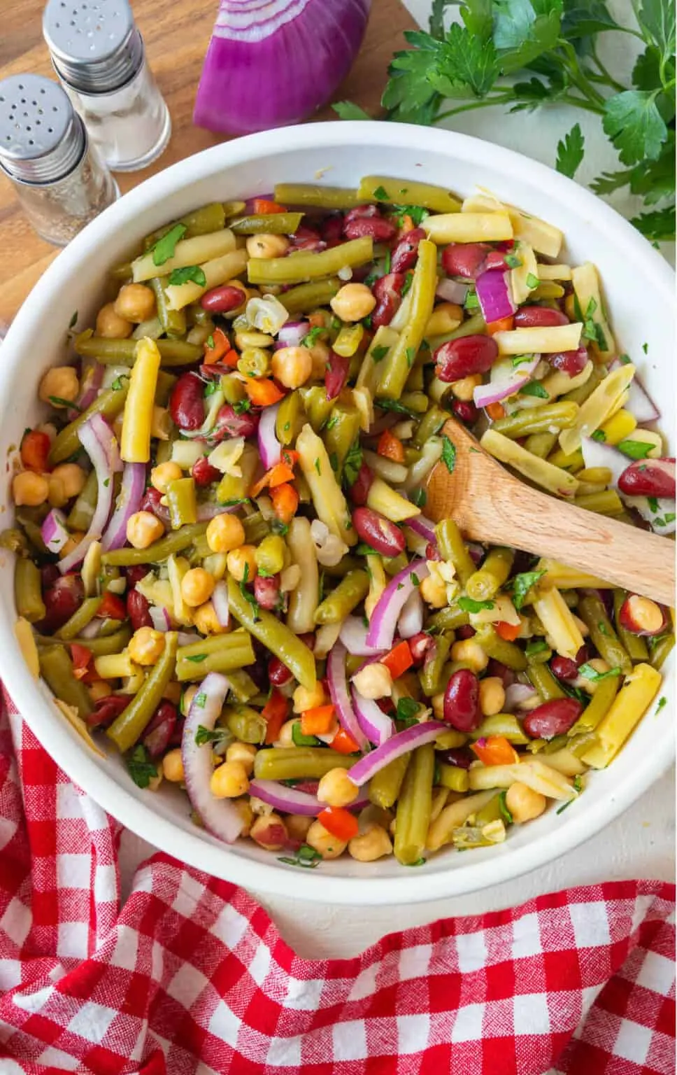 Zesty Sweet Four Bean Salad