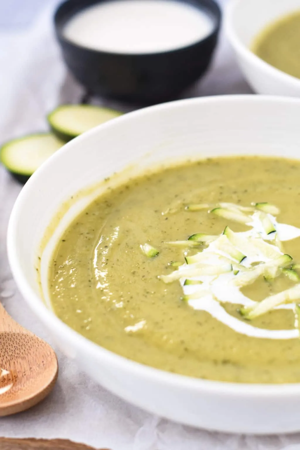 Zucchini Potato and Cheddar Soup