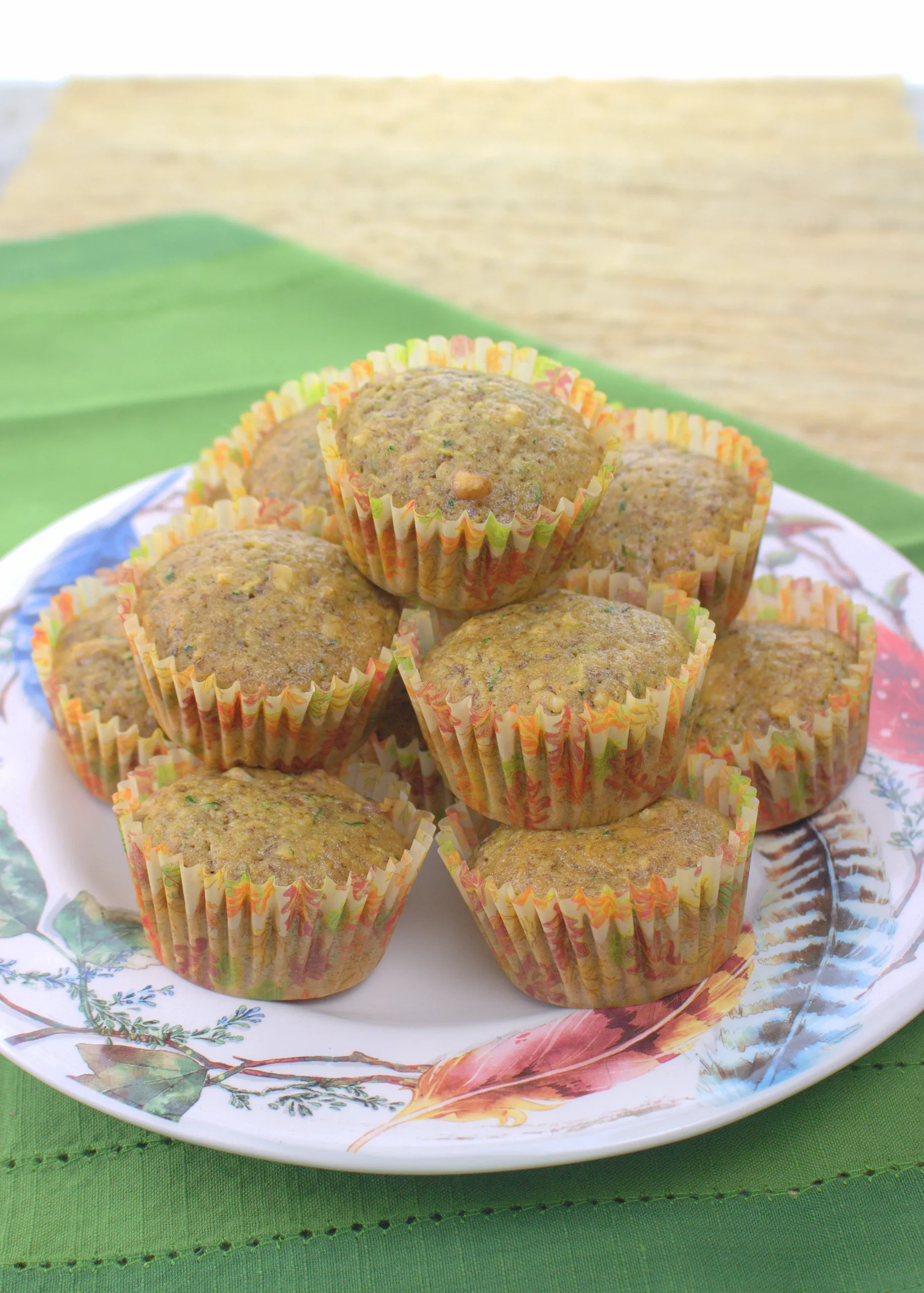 Zucchini and Walnut Muffins