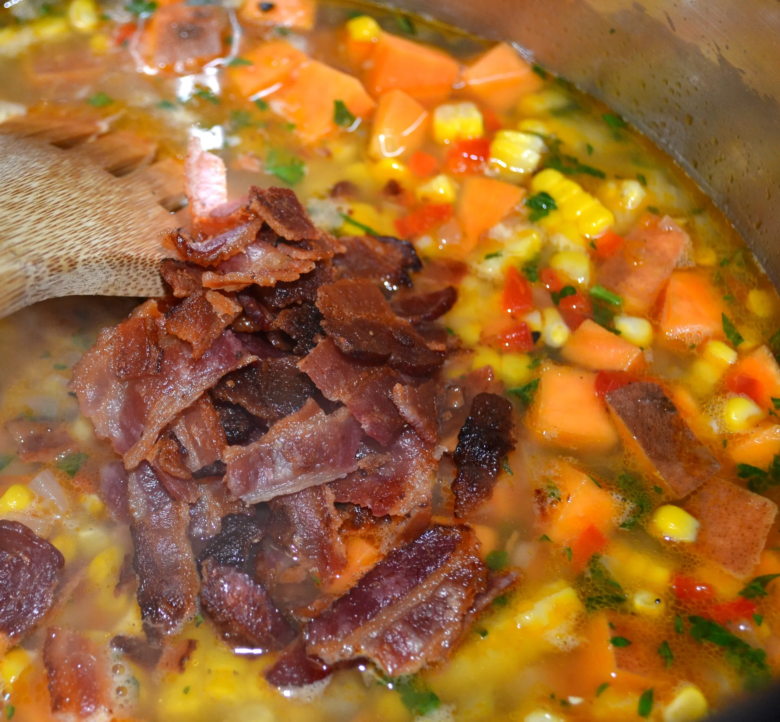 applewood smoked bacon corn chowder