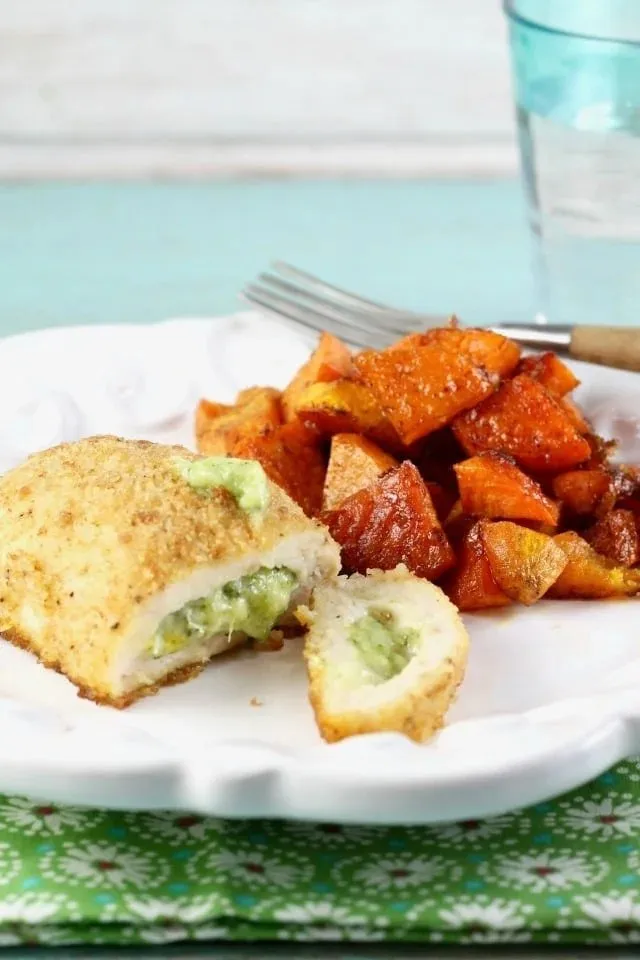 barber foods stuffed chicken sweet potato sheet pan meal