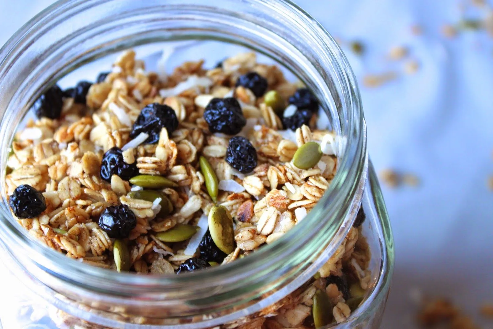 blueberry pumpkin seed granola