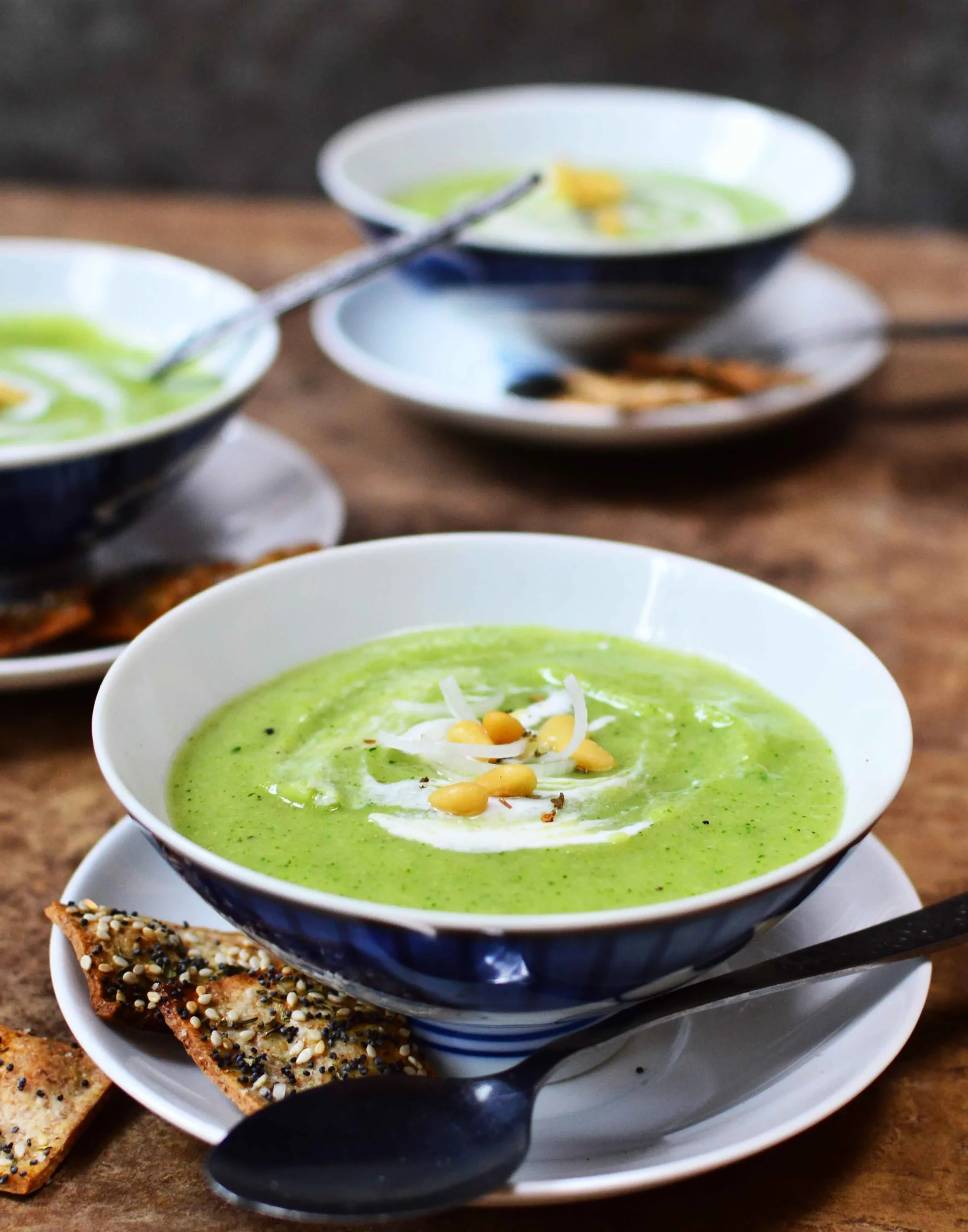 broccoli potato leek soup lemon thyme