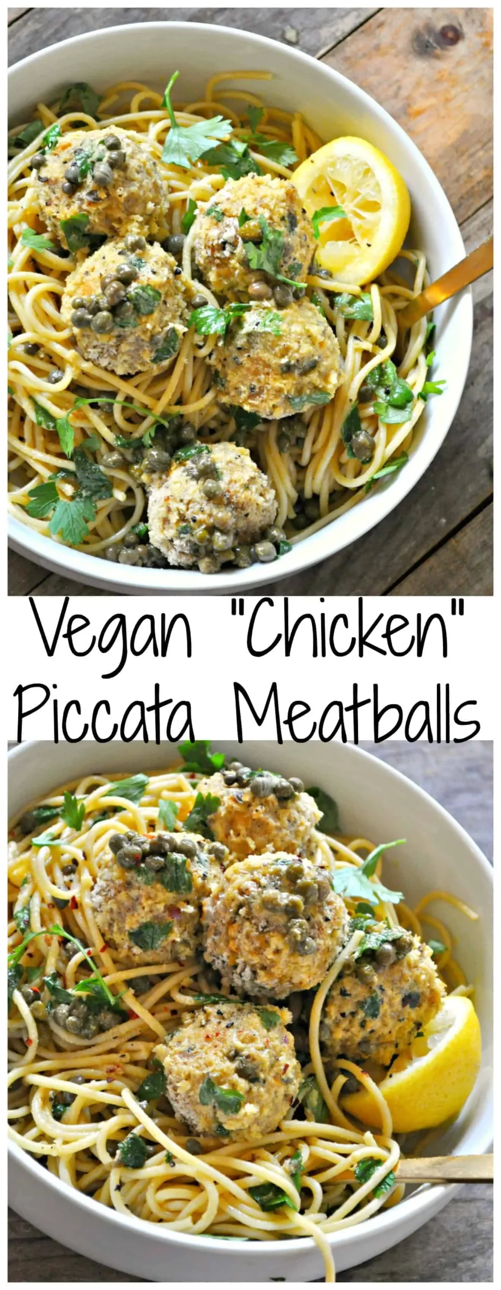 chicken piccata meatballs vegan