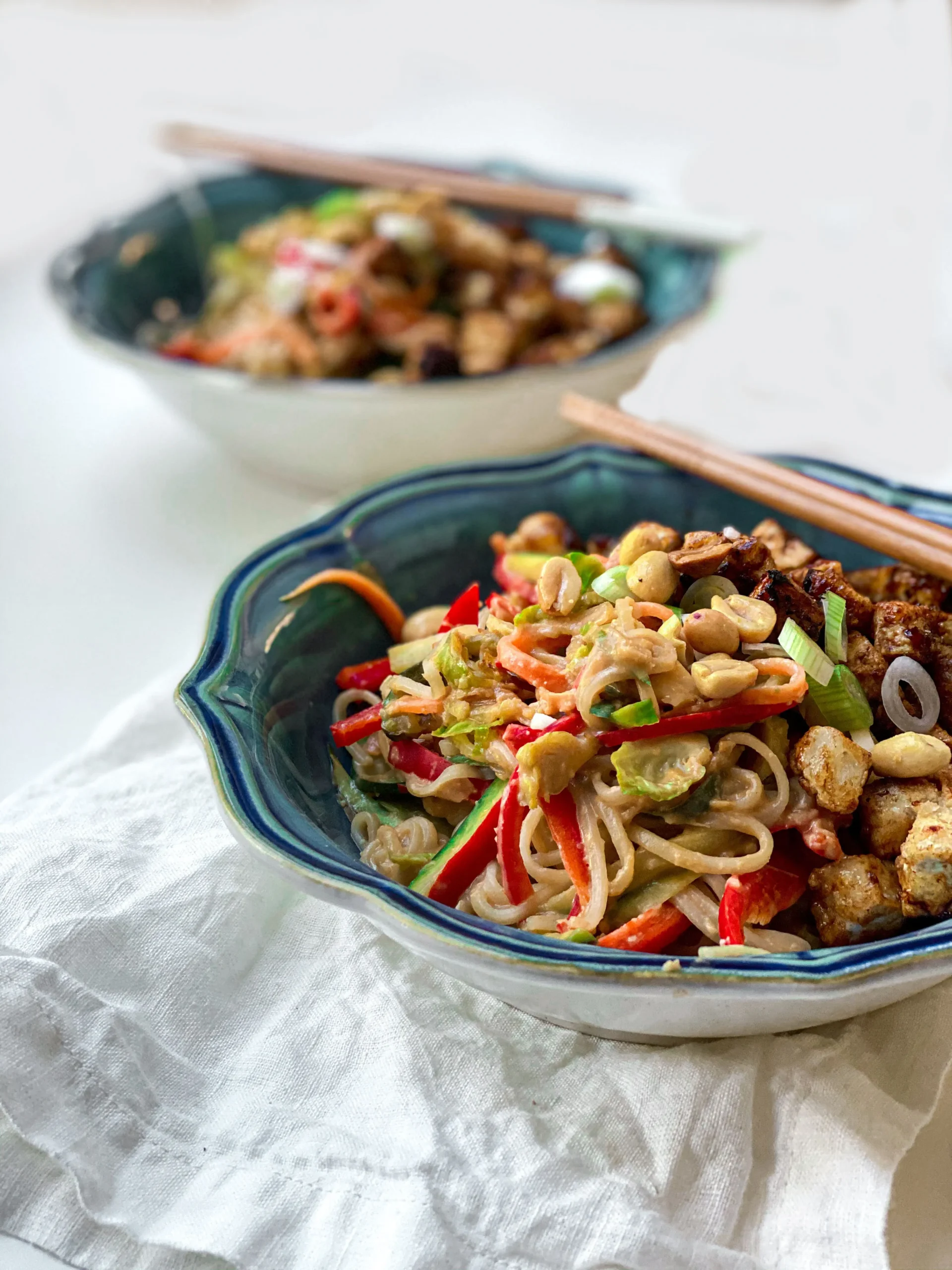 crispy tofu rice salad