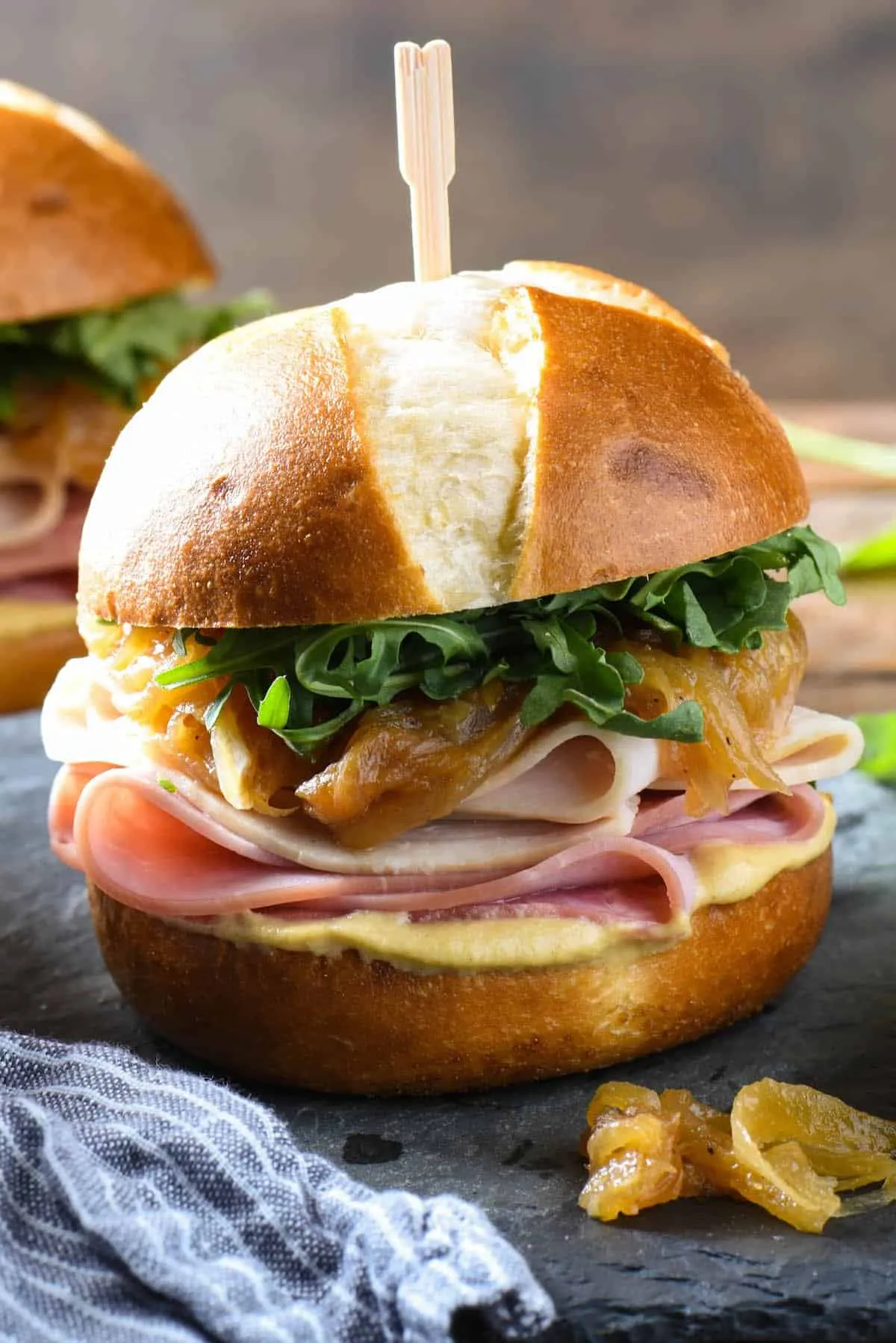 easy baked turkey ham sliders