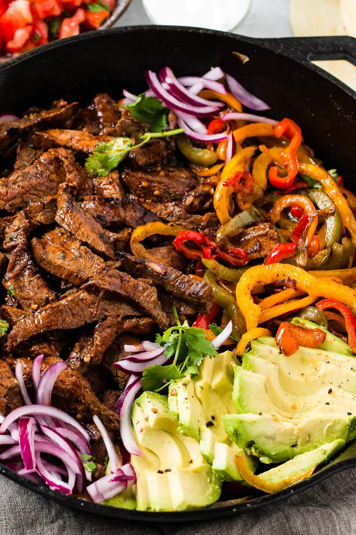 fajitas de carne