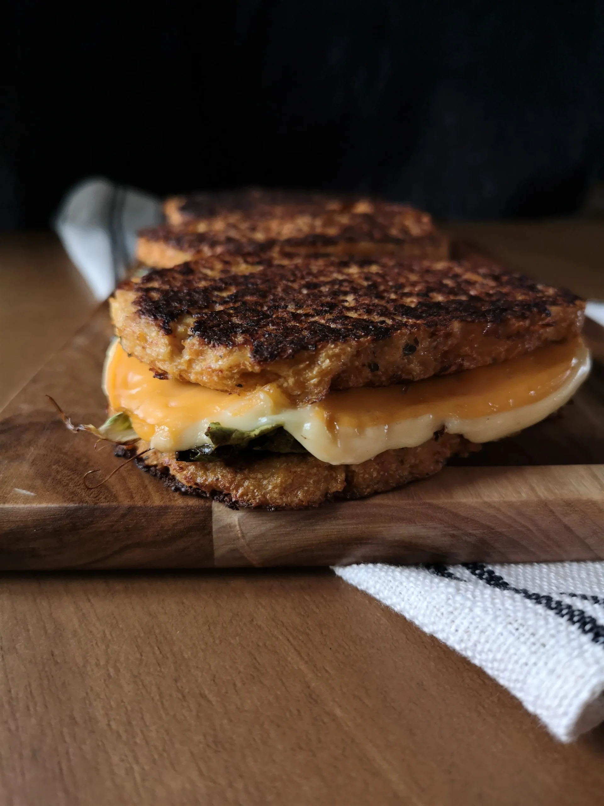 grilled cheese au chou fleur et curry