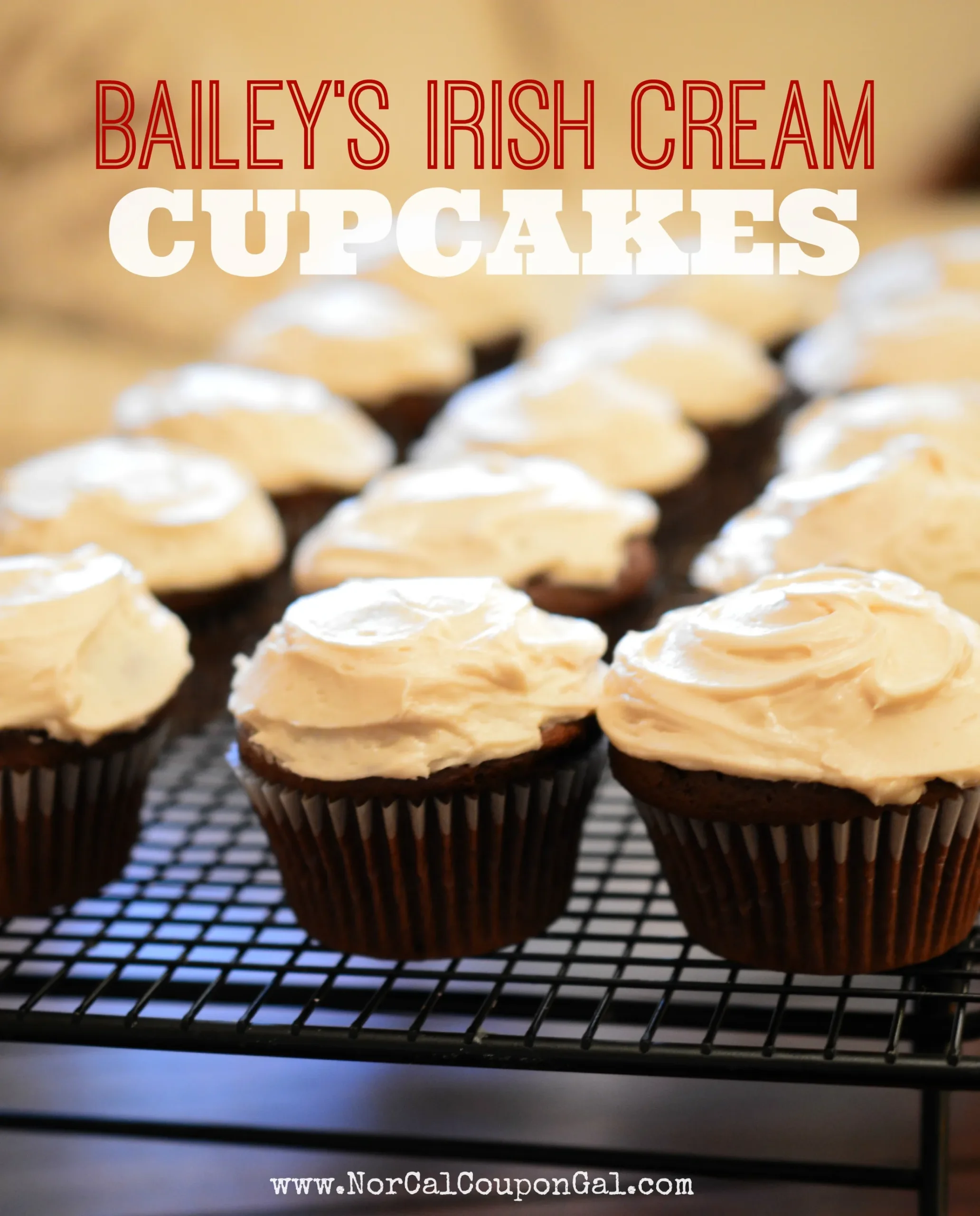 irish cream cupcakes w baileys buttercream frosting