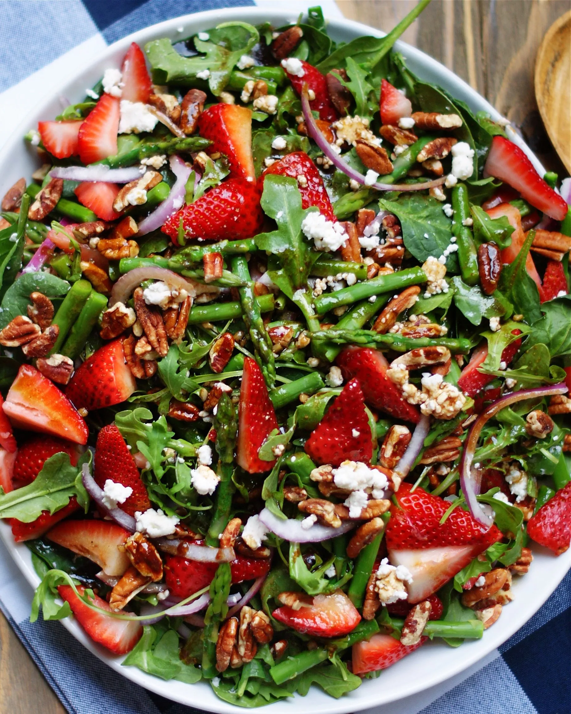 strawberry asparagus salad chicken