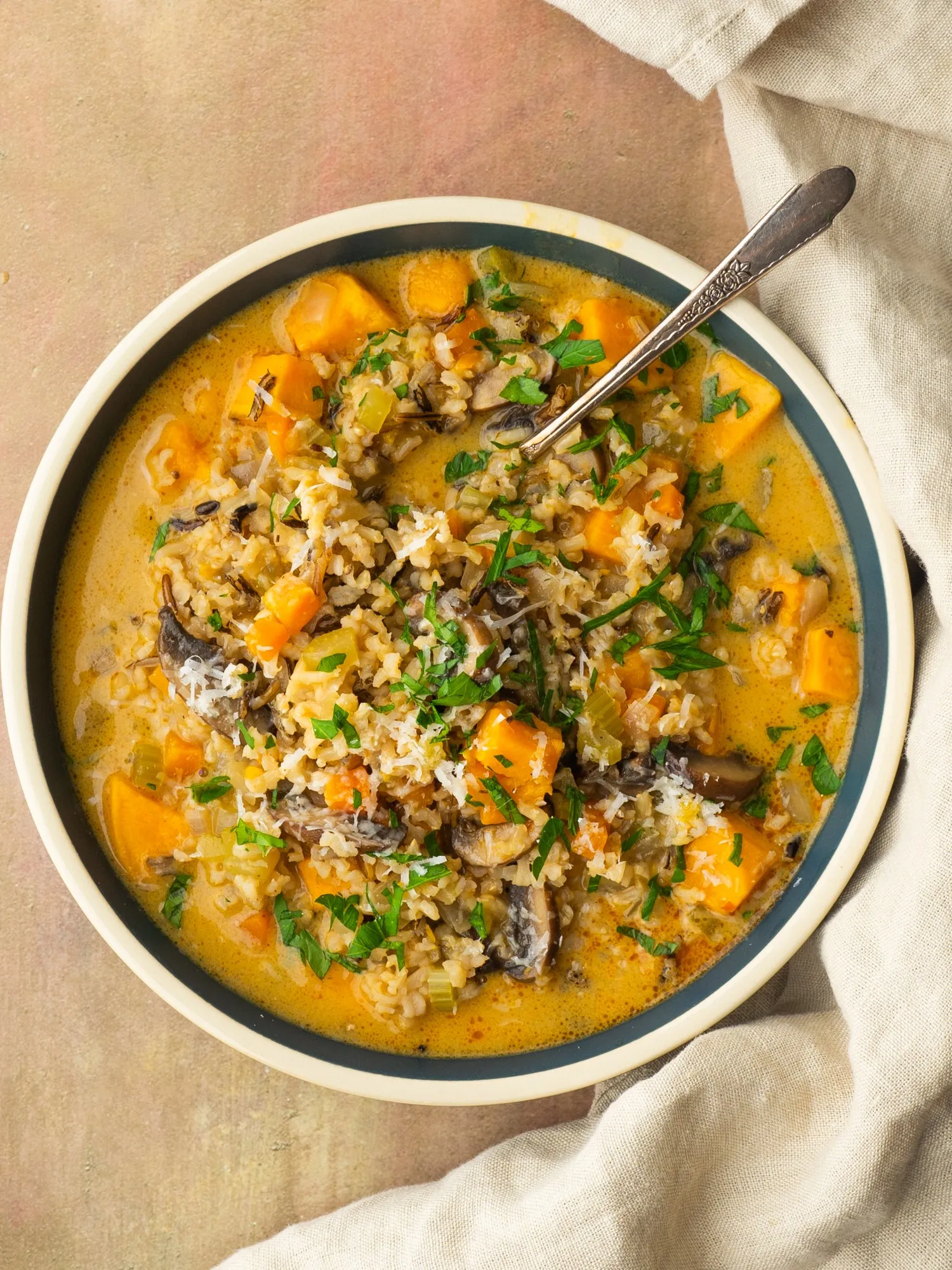 wild rice sweet potato skillet dinner